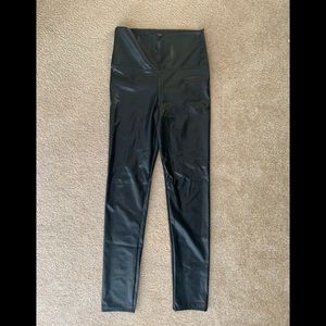 Faux leather leggings